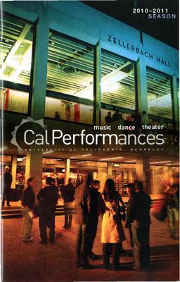Program for Cal Performances - September 30-October 3, 2010
