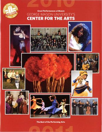 Brochure for Center for the Arts, George Mason University - 2010-2011