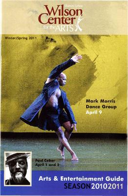 Brochure for Wilson Center for the Arts - 2010-2011