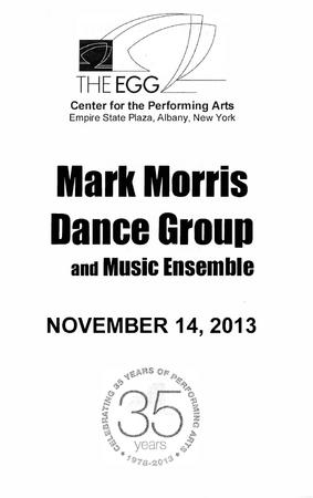 Program for Center for the Performing Arts at Empire State Plaza - November 14, 2013