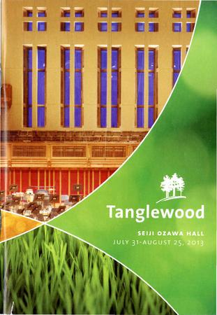 Program for Tanglewood Music Center - July 31-August 1, 2013