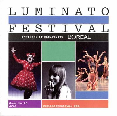 Brochure for Luminato Festival - June 14-23, 2013
