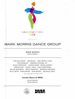 Program for Hotel Timor, DanceMotion USA - October 29, 2014