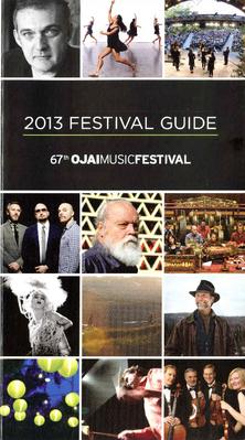 Brochure for Ojai Music Festival - June 6-9, 2013