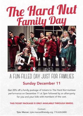 Flyer for The Hard Nut Family Day - December 11, 2016