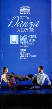 Program for Festival Danza Oviedo - April 26, 2016