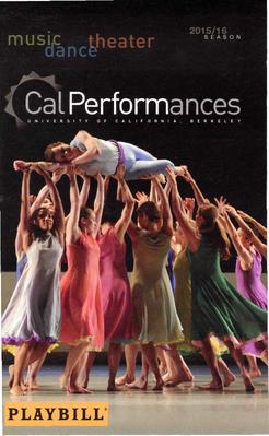 Program for "L'Allegro, il Penseroso ed il Moderato," Cal Performances - March 11-13, 2016
