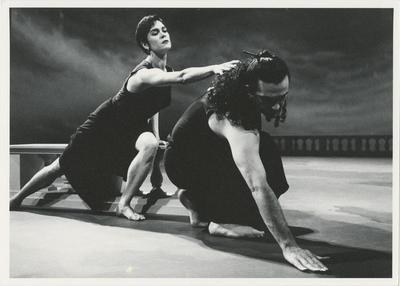 Ruth Davidson and Mark Morris in the film production of "Dido and Aeneas," 1995