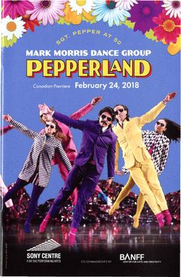 Program for "Pepperland," Sony Centre for the Performing Arts - February 24, 2018
