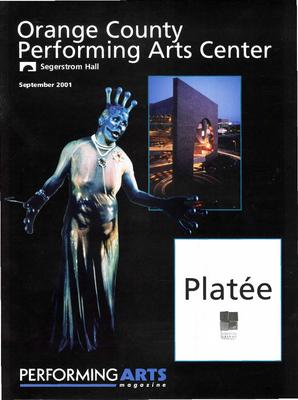 Program for "Platée," Orange County Performing Arts Center (Costa Mesa, CA) - September 28-29, 2001