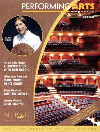 Program for New Jersey Performing Arts Center (Newark, NJ) - April 27-29, 2001