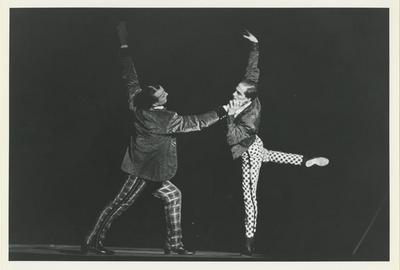 Rob Besserer and William Wagner in the premiere performance run of the "The Hard Nut," 1991