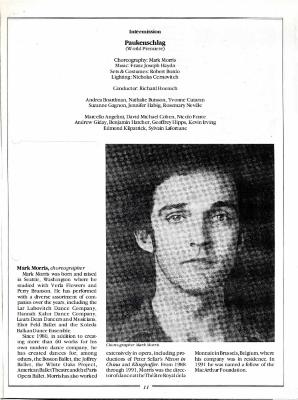 Program for Les Grands Ballets Canadiens (Toronto, Canada) - March 14-15, 1992