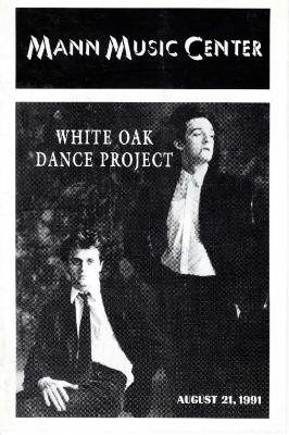 Program for White Oak Dance Project (Philadelphia, PA) - August 21, 1991