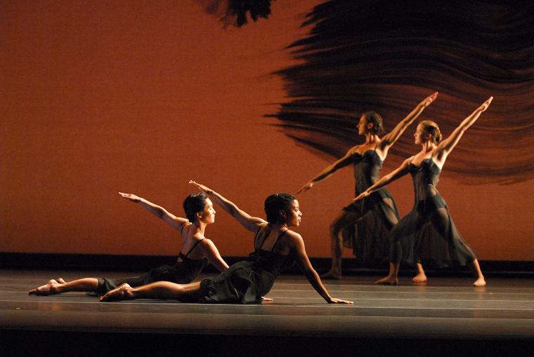 Maile Okamura, Michelle Yard, Amber Merkens, and Rita Donahue in "Eleven" from "Mozart Dances," 2006