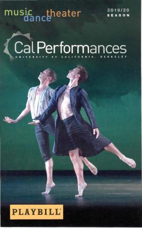 Program for "Mozart Dances," Cal Performances - September 20-22, 2019