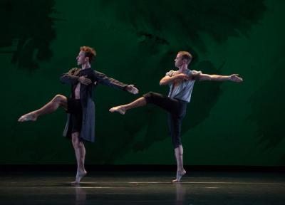 Aaron Loux and Noah Vinson in "Mozart Dances," 2016
