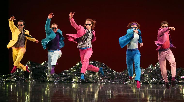 Brian Lawson, Dallas McMurray, Billy Smith, Laurel Lynch, and Sam Black in the premiere performance run of "Pepperland," 2017