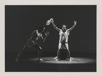 Guillermo Resto and Olivia Maridjan-Koop in "Lovey," 1990