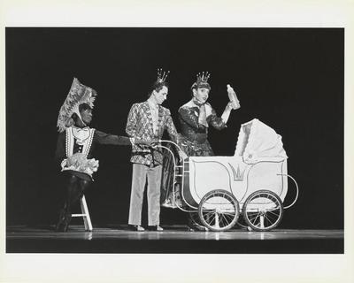 Kraig Patterson, Erin Matthiessen, and Peter Wing Healey in the premiere performance run of "The Hard Nut," 1991