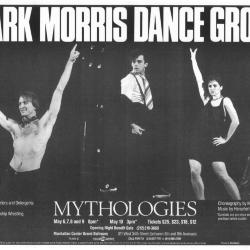 Advertisement for "Mythologies" at the Manhattan Center Grand Ballroom, 1987