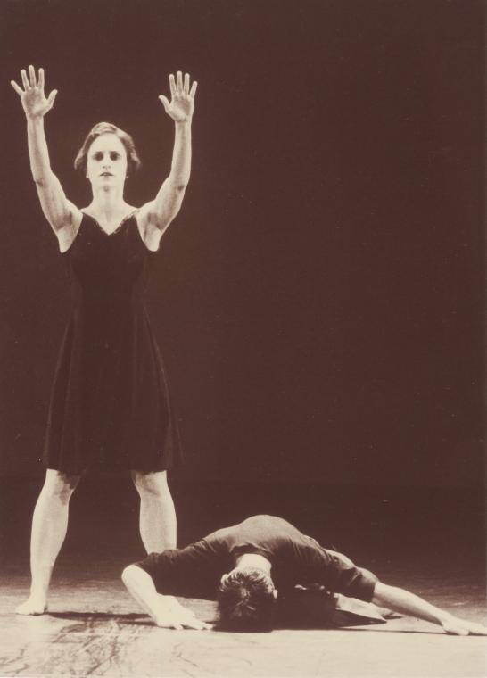 Tina Fehlandt and Keith Sabado in "Love Song Waltzes," 1989