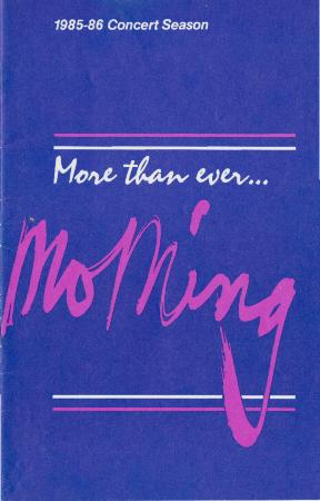 Program for MoMing Dance and Arts Center - October 31-November 3, 1985 [Duplicate]