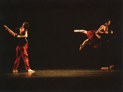 Olivia Maridjan-Koop, Keith Sabado, Penny Hutchinson, and Jean-Guillaume Weis in the premiere performance run of "Love Song Waltzes," 1989