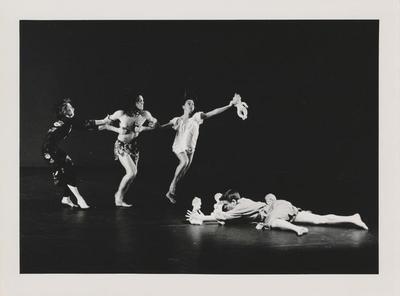 Alyce Bochette, Guillermo Resto, Olivia Maridjan-Koop, and Joachim Schlömer in "Lovey," 1990