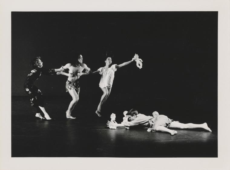 Alyce Bochette, Guillermo Resto, Olivia Maridjan-Koop, and Joachim Schlömer in "Lovey," 1990