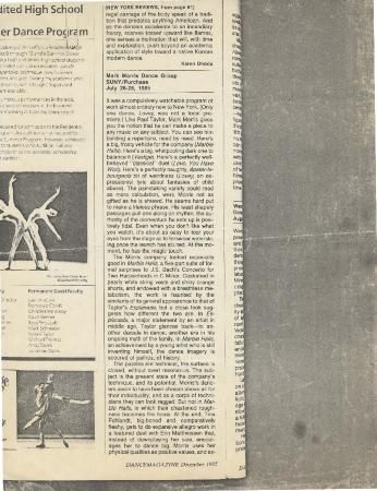 Dance Magazine - December 1985
