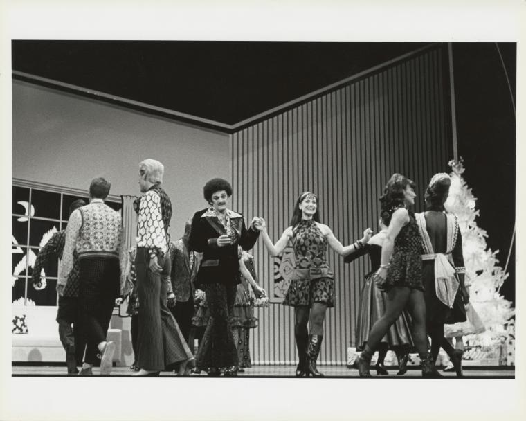 Mark Morris, Tina Fehlandt, and Monnaie Dance Group/Mark Morris in the premiere of "The Hard Nut," 1991