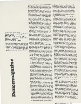 Dance Magazine - June 1986