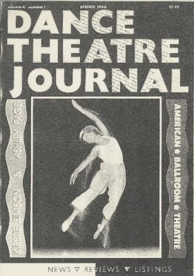 Dance Theatre Journal - March 1986