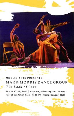 Program for "The Look of Love" at Modlin Center for the Arts - January 27, 2023
