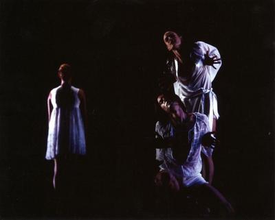  Julie Worden, Shawn Gannon, and Marianne Moore in "I Don't Want to Love," 1996