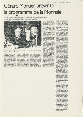 La Libre Belgique - April 1988