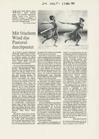 Die Welt - November 1988