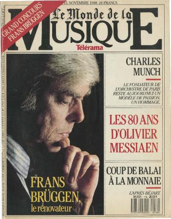 Le Monde de la Musique - November 1988