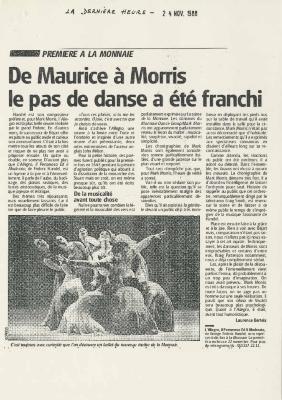 La Derniere Heure - November 1988