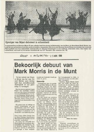 Gazet van Antwerpen - November 1988