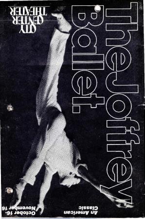 Program for Joffrey Ballet - October 29 - November 16, 1986