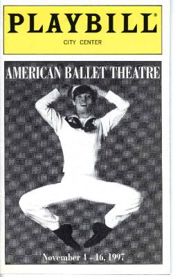 Program for American Ballet Theatre - November 6-8, 1997