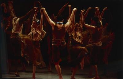 The company in the premiere performance run of "Four Saints in Three Acts," 2000