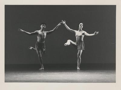 Keith Sabado and Tina Fehlandt in "Marble Halls," 1989