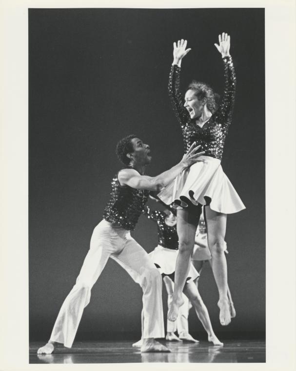 Charlton Boyd and Rachel Murray in the premiere performance run of "Lucky Charms," 1994