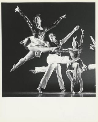 Tina Fehlandt, William Wagner, and June Omura in the premiere performance run of "Lucky Charms," 1994