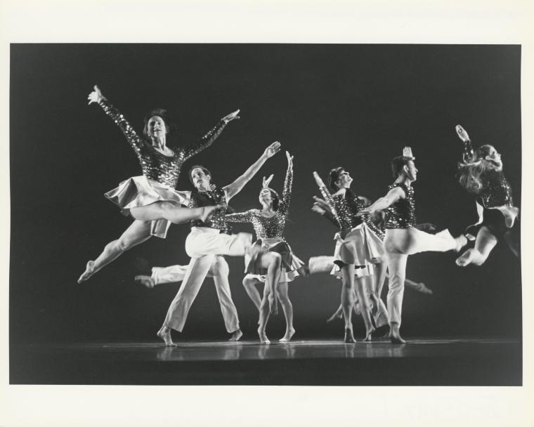 The company in the premiere performance run of "Lucky Charms," 1994