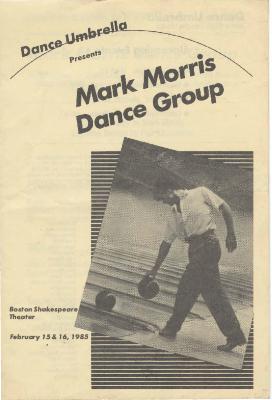 Program for Dance Umbrella (Boston, MA) - February 15-16, 1985