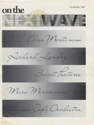 "Next Wave" magazine from Brooklyn Academy of Music (Brooklyn, NY) - November 28-December 2, 1984